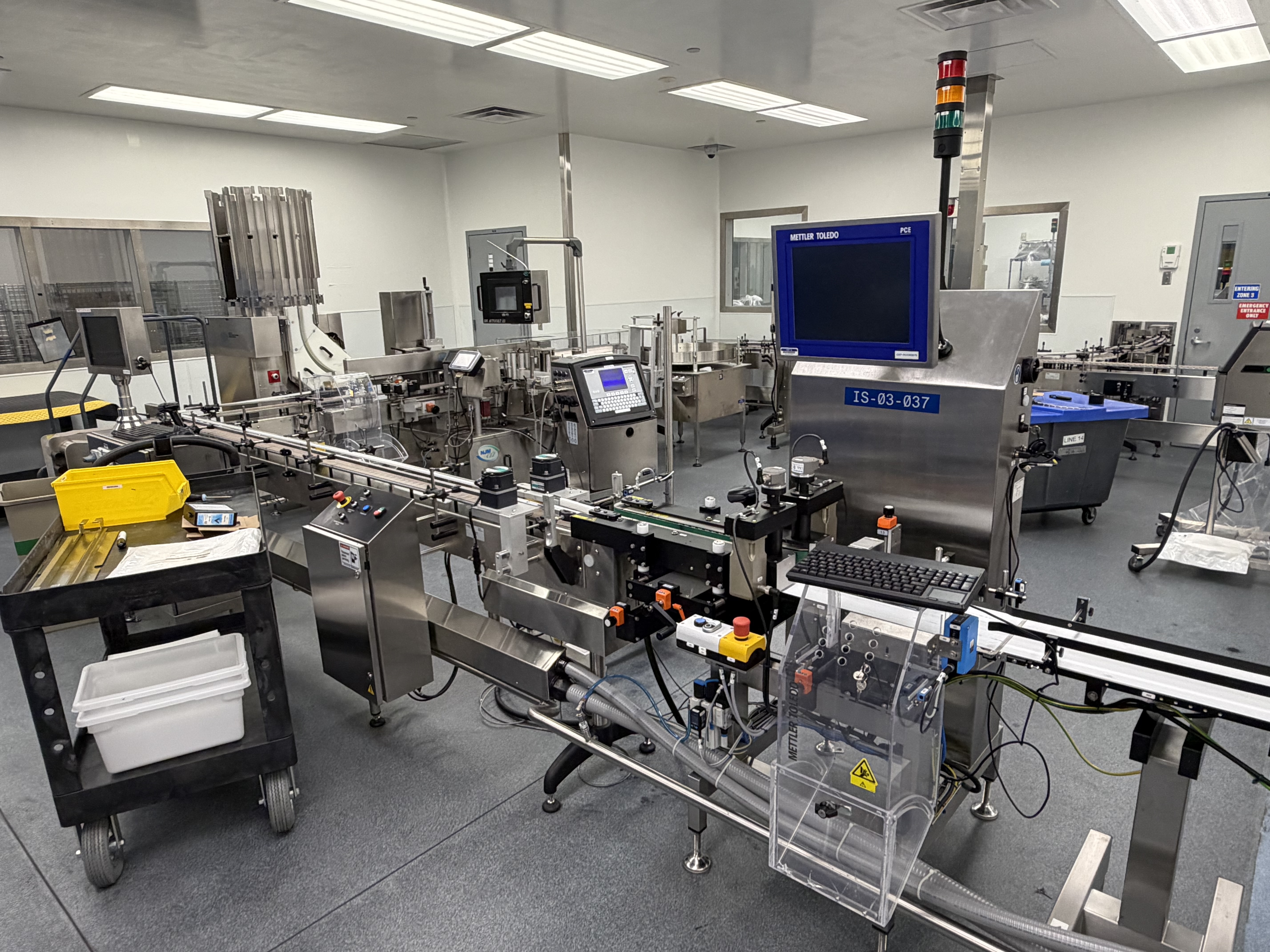 Used Turnkey NJM Automated Bottling Line for Tablets & Capsules