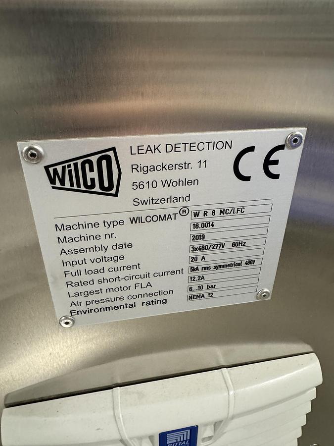 Used Wilco Model WR8 MC/LFC High-Speed Rotary Leak Testing System 