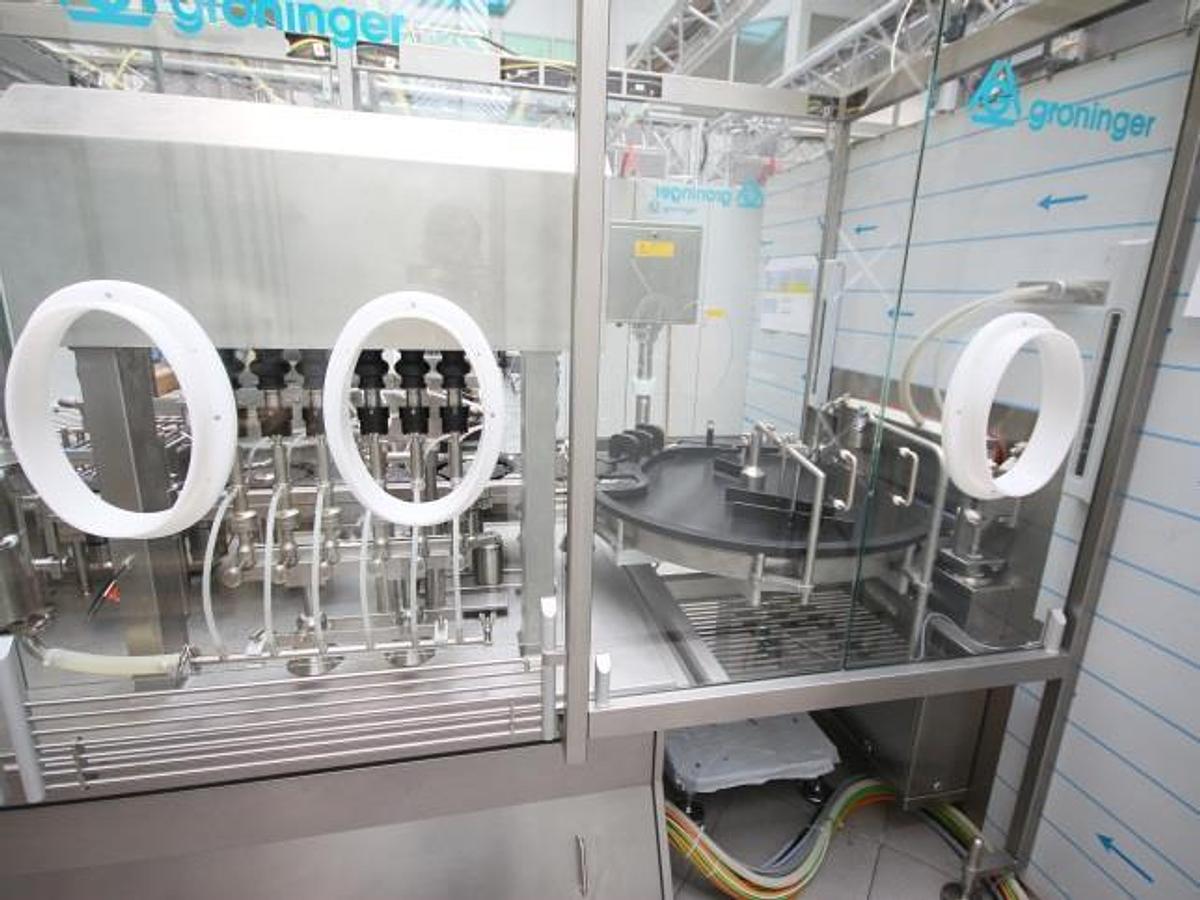 Used Groninger Vial Washing, Filling, & Sealing Line