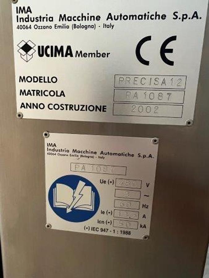 Used IMA Precisa 12 High Speed Checkweigher