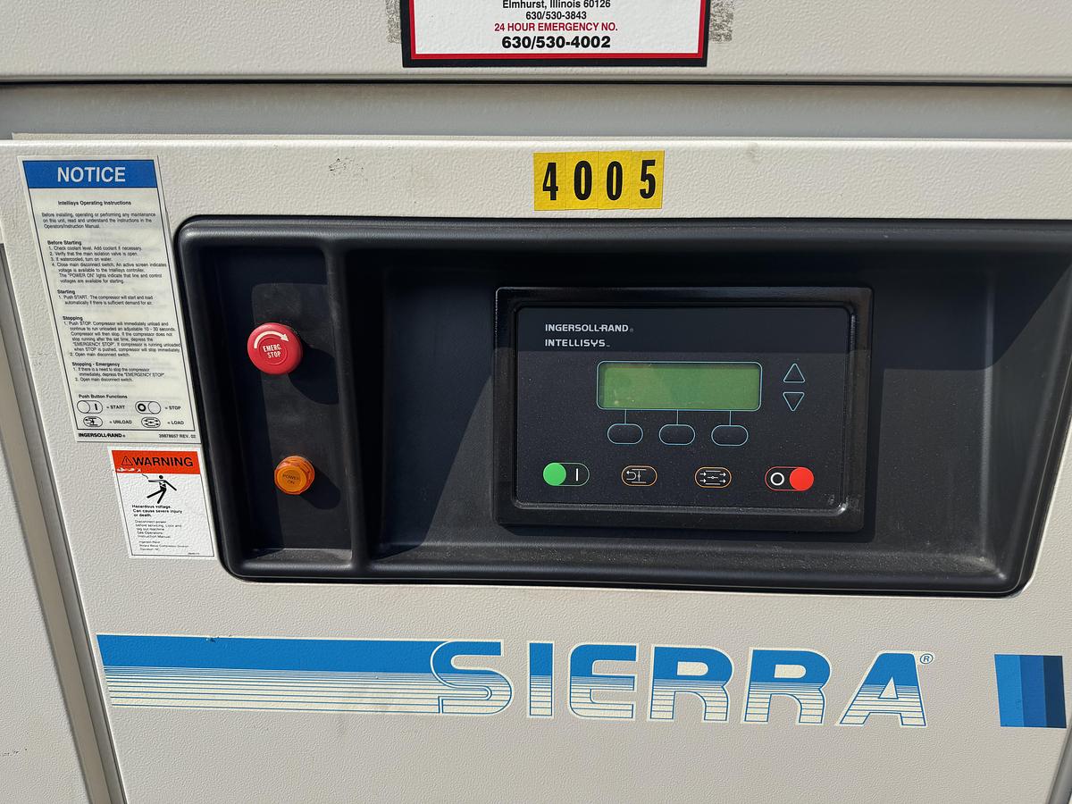 Used Ingersoll-Rand Sierra L100 Oil Free Air Compressor 