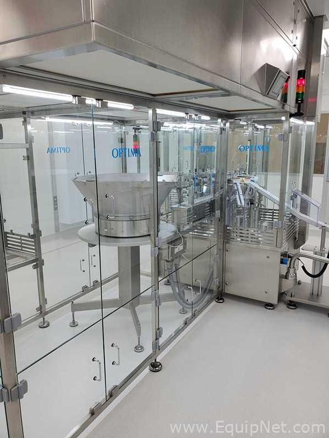 Used Optima Group Pharma FlexoFill EK321 Syringe Filling Line