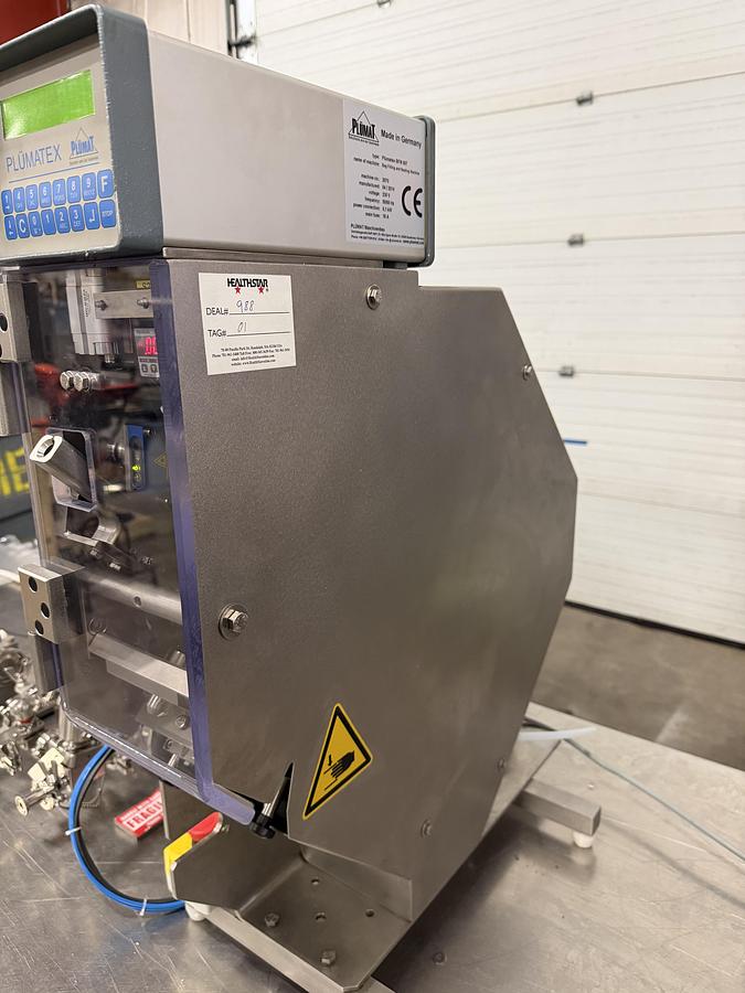 Used Plumat Plumatex BFM 007 IV Bag Filling & Sealing Machine