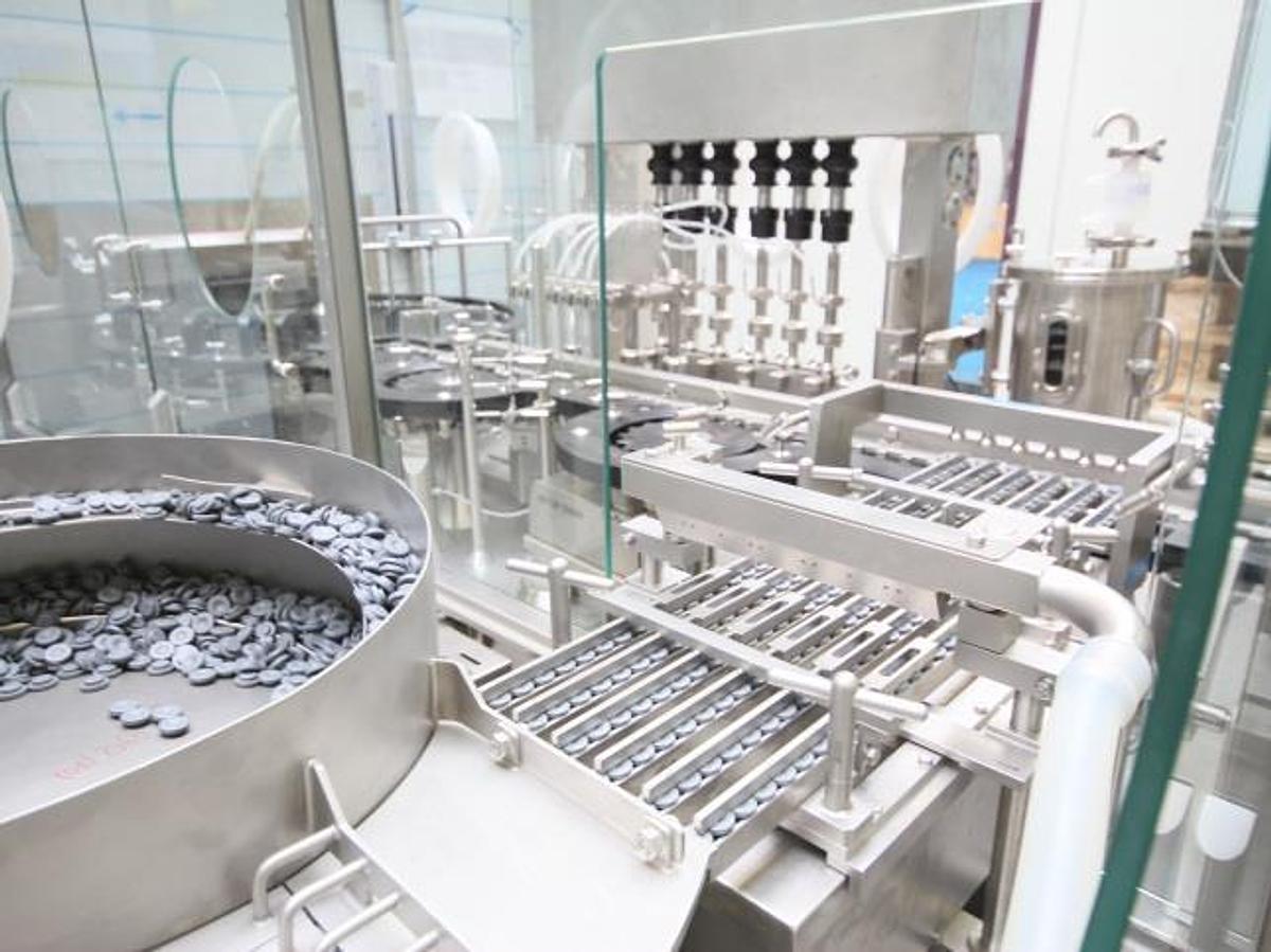 Used Groninger Vial Washing, Filling, & Sealing Line