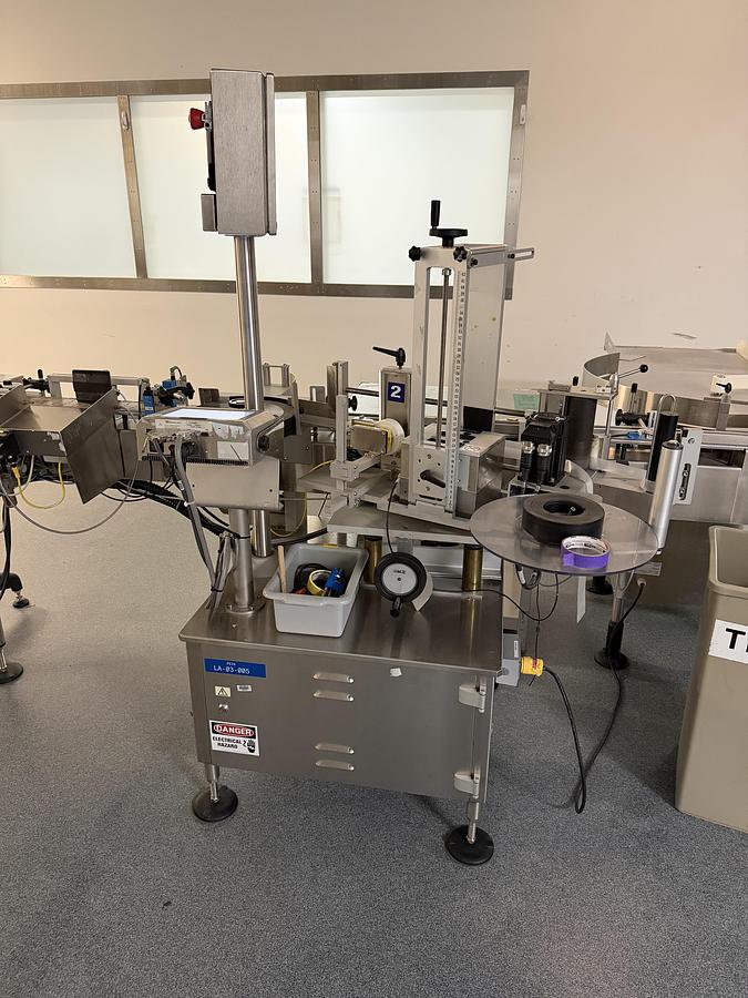 Used Vial Labeling Line