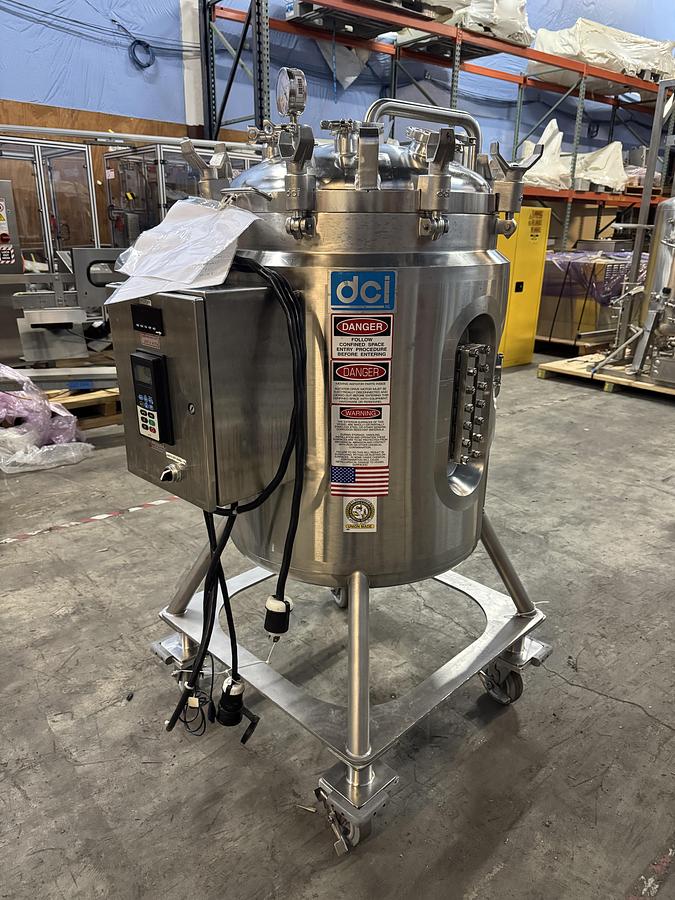Used DCI 200 Liter Jacketed Stainless Steel Mixing Tank