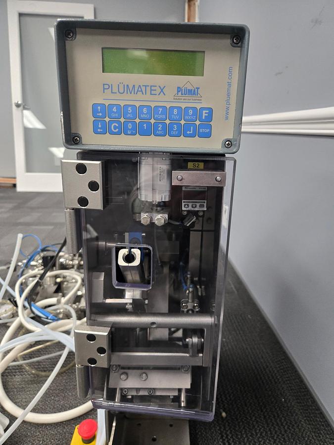 Used Plumat Plumatex BFM 007 IV Bag Filling & Sealing Machine