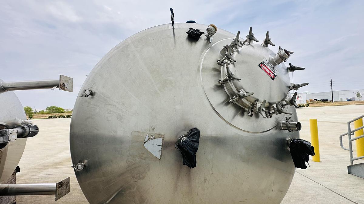 Used Precision Stainless 10,000L Mix Tank