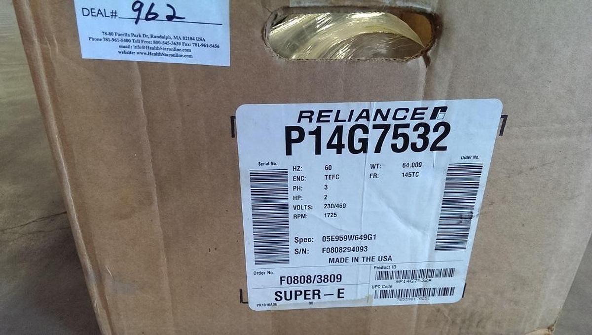 Used Reliance Electric Motor (NEVER USED)