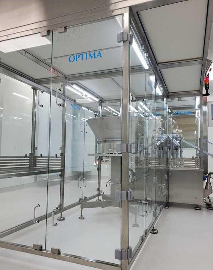 Used Optima FlexoFill EK321 Syringe Filling Line
