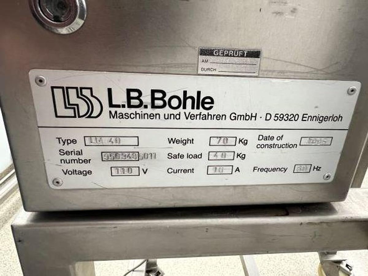 Used Bohle LM40 Bin Blender
