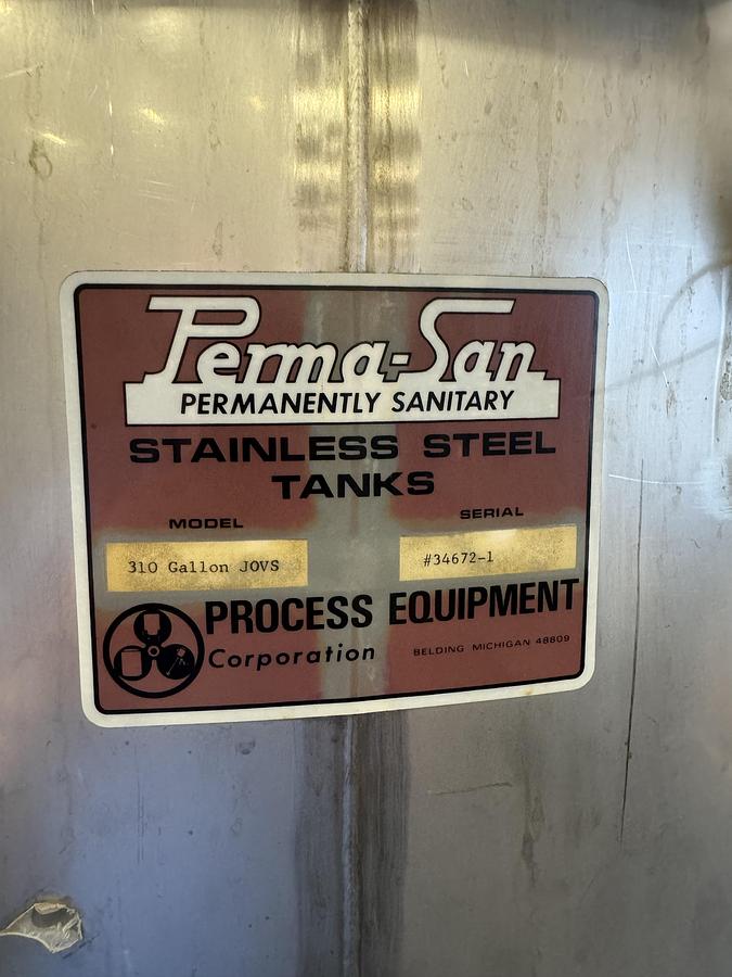 Used Perma-San 310 Gallon Stainless Steel Kettle