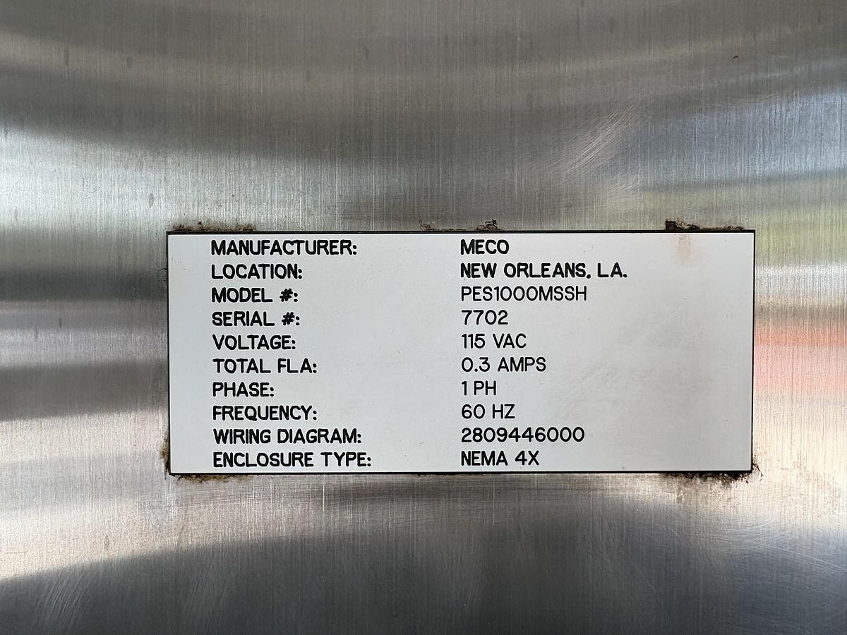 Used Meco PES1000MSSH Vapor Compression Still