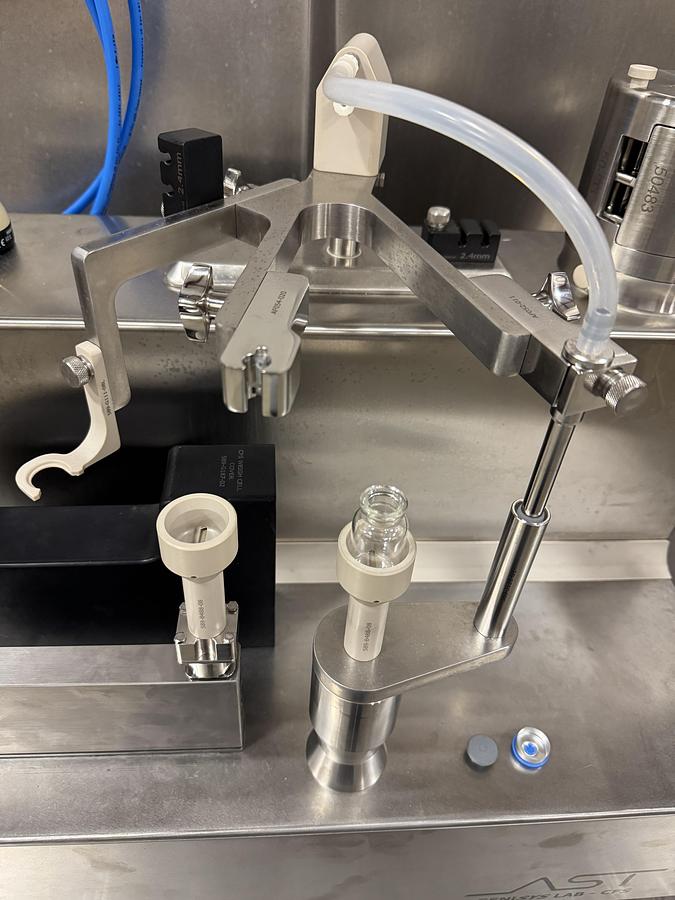 Used AST GENiSYS Lab Vial Filling, Sealing, & Capping System