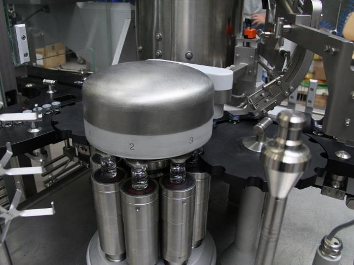 Used Groninger Vial Washing, Filling, & Sealing Line