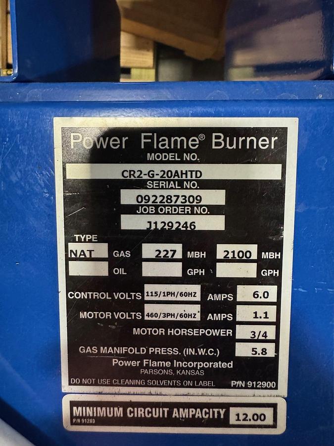 Used Fulton 50 HP Steam Boiler
