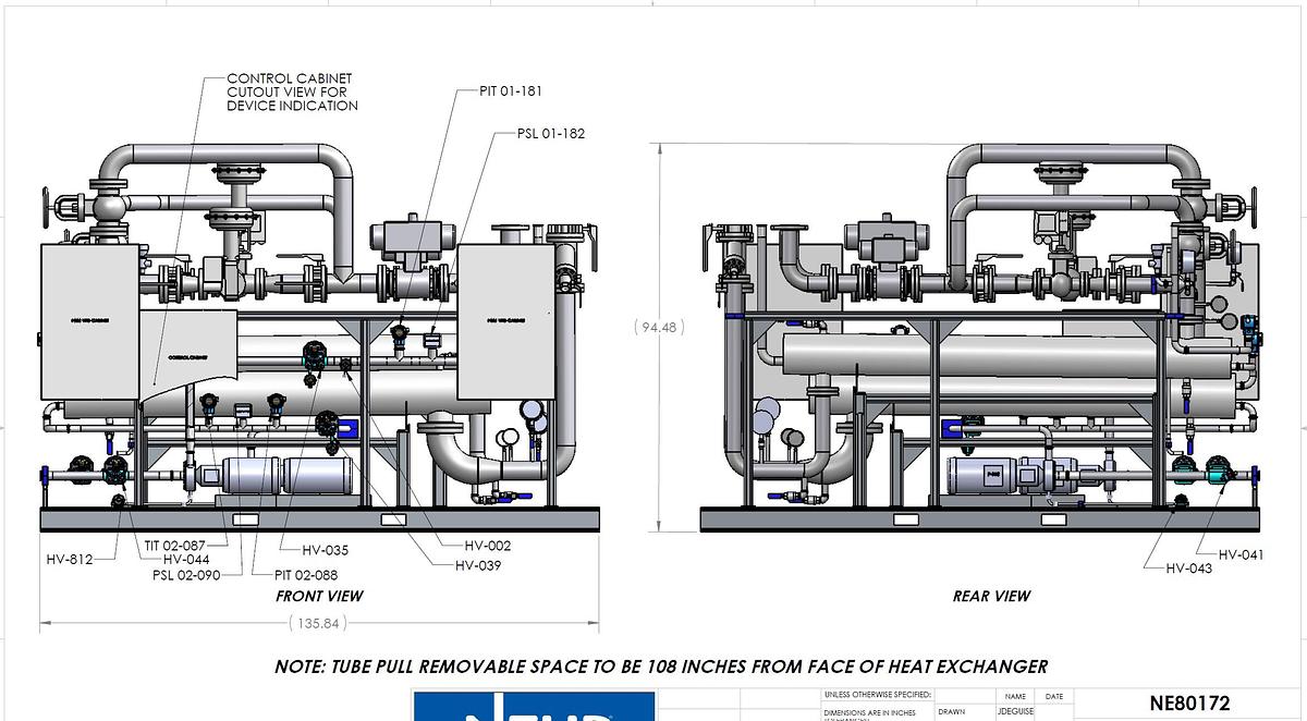 Used WFI Distribution / Heat Exchanger System