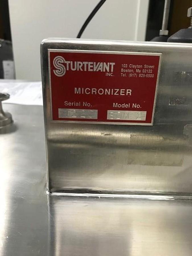 Used Sturtevant 2” Sanitary Design SDM2 Micronizer Jet Mill