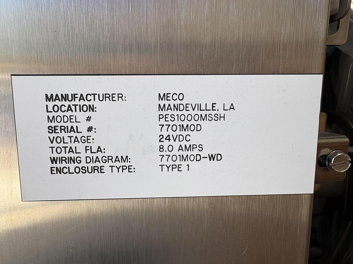 Used Meco PES1000MSSH Vapor Compression Still
