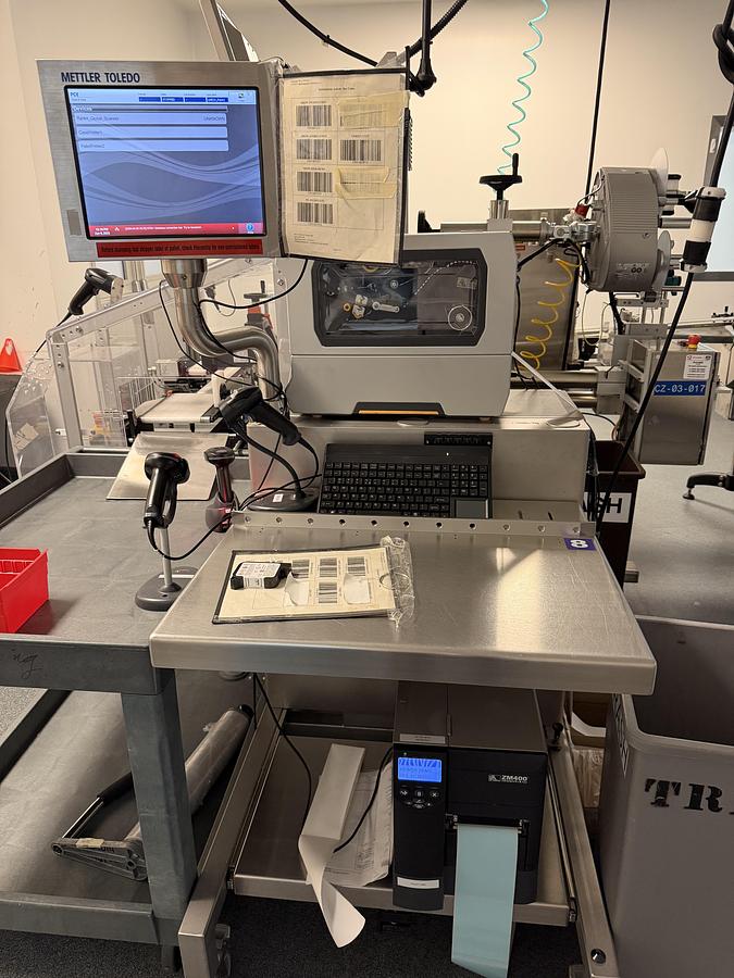 Used Vial Labeling Line