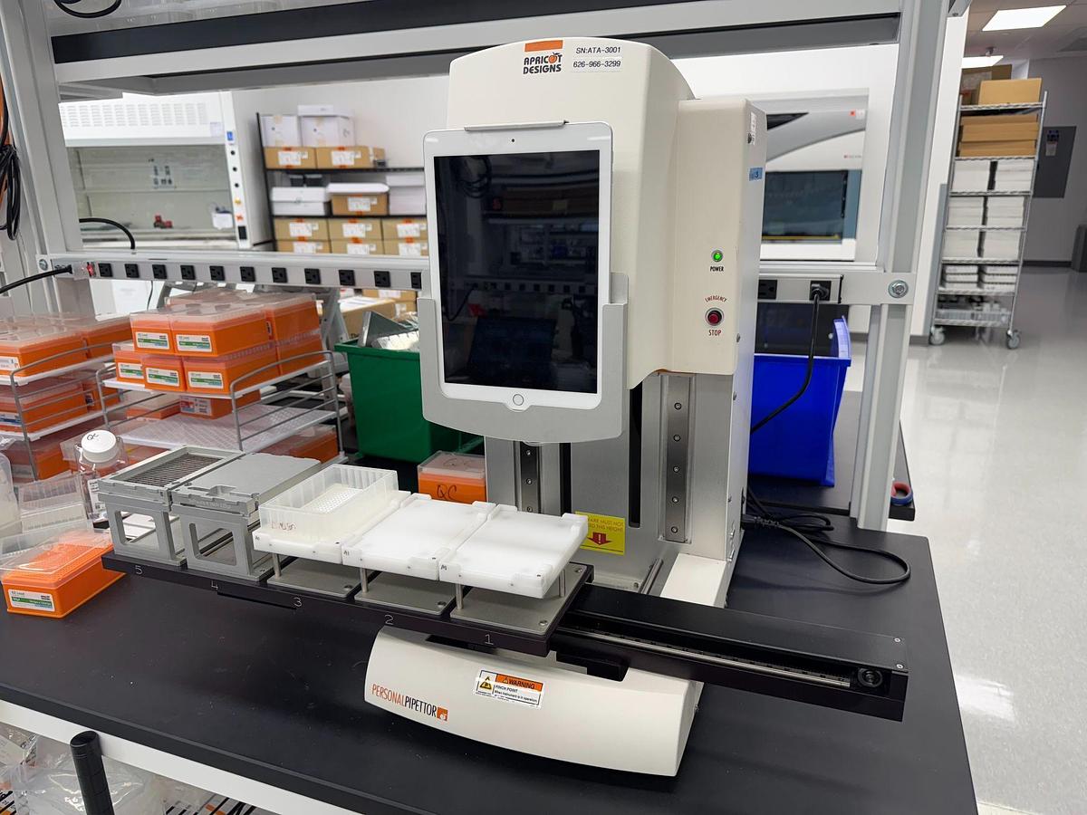 Used Apricot Designs PPA-384 -AT Personal Pipettor Liquid Handler