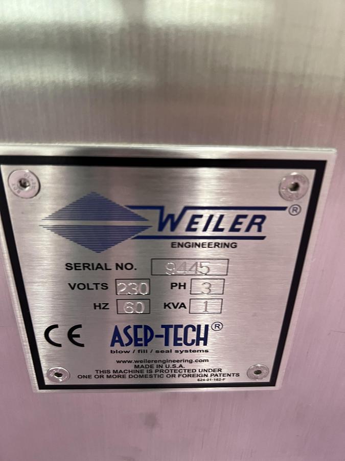 Used Weiler 624 Blow-Fill-Seal Machine