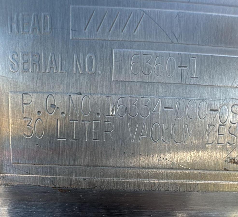 Used Precision Stainless 30L Stainless Steel Reactor