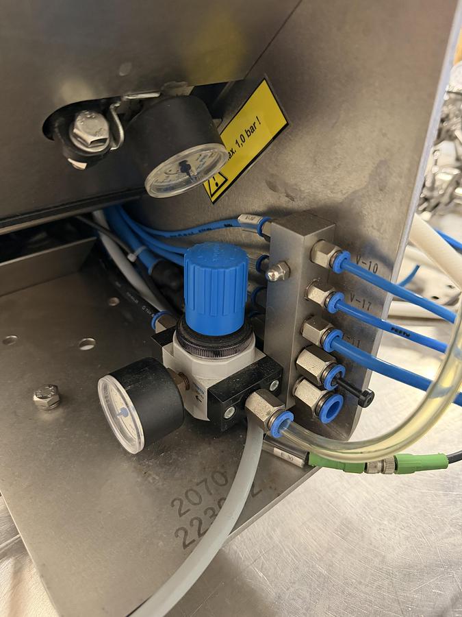 Used Plumat Plumatex BFM 007 IV Bag Filling & Sealing Machine