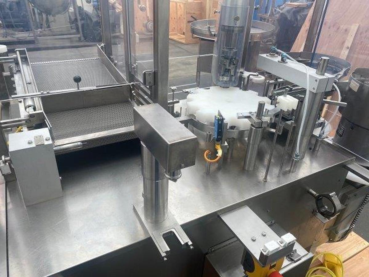 Used Rota FLR50 Vial Fill, Plug, & Crimp Machine