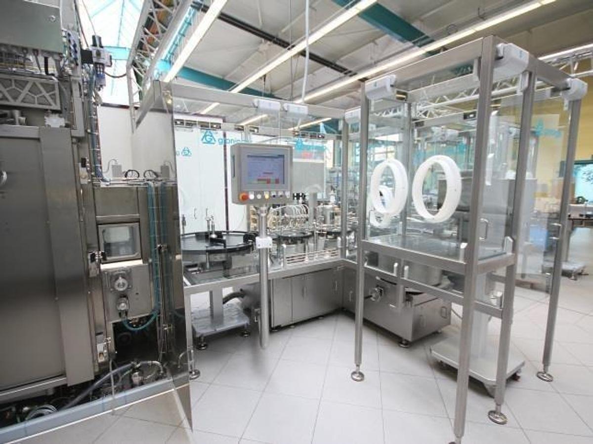 Used Groninger Vial Washing, Filling, & Sealing Line