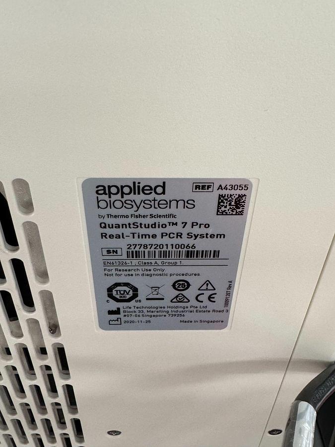 Used Thermo ABI QuantStudio 7 Pro Real - Time PCR System