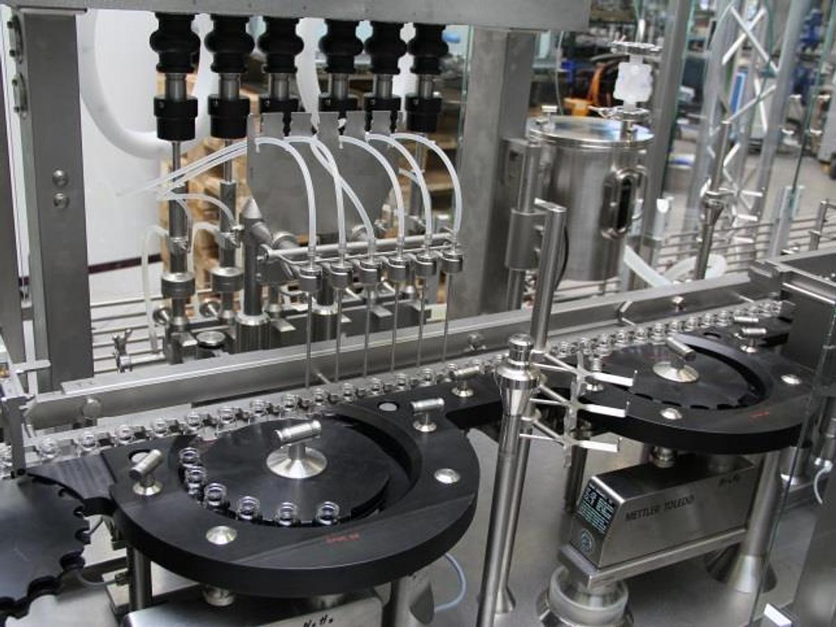 Used Groninger Vial Washing, Filling, & Sealing Line