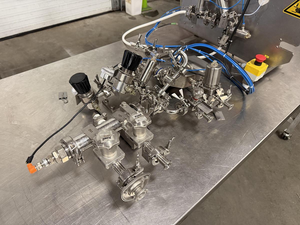 Used Plumat Plumatex BFM 007 IV Bag Filling & Sealing Machine