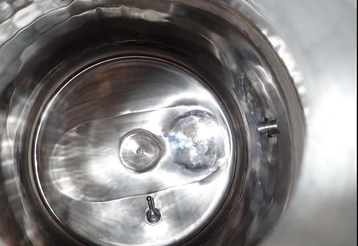 Used Mueller 100 Liter Stainless Steel Jacketed Mobile Mixing Tank