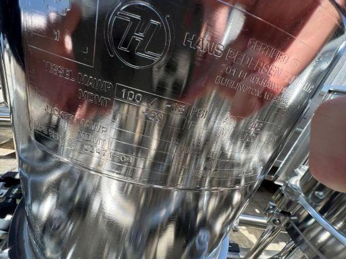 Used Filtration Skid with 6 Hans Pederson Stainless Steel Filter Housings