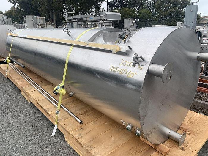 Used Tank, 1,175 Gallon, S/st, Jkt, Brite Tank, DT/DB, B #S743881