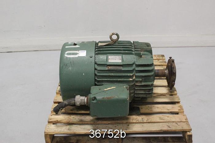 Used General Electric 75 HP Ac Motor, 1780 RPM, 575 Volts, 365t Frame, 5S365QBA4EB8A01 #36752