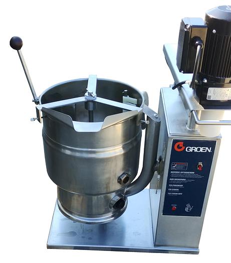 Refurbished 10 GALLON GROEN SELF CONTAINED SINGLE MOTION KETTLE - S/S - 50 PSI
