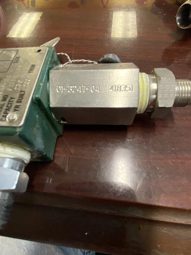 Used Flow Safe 4500 psi 1/2" NPT Pressure relief valve