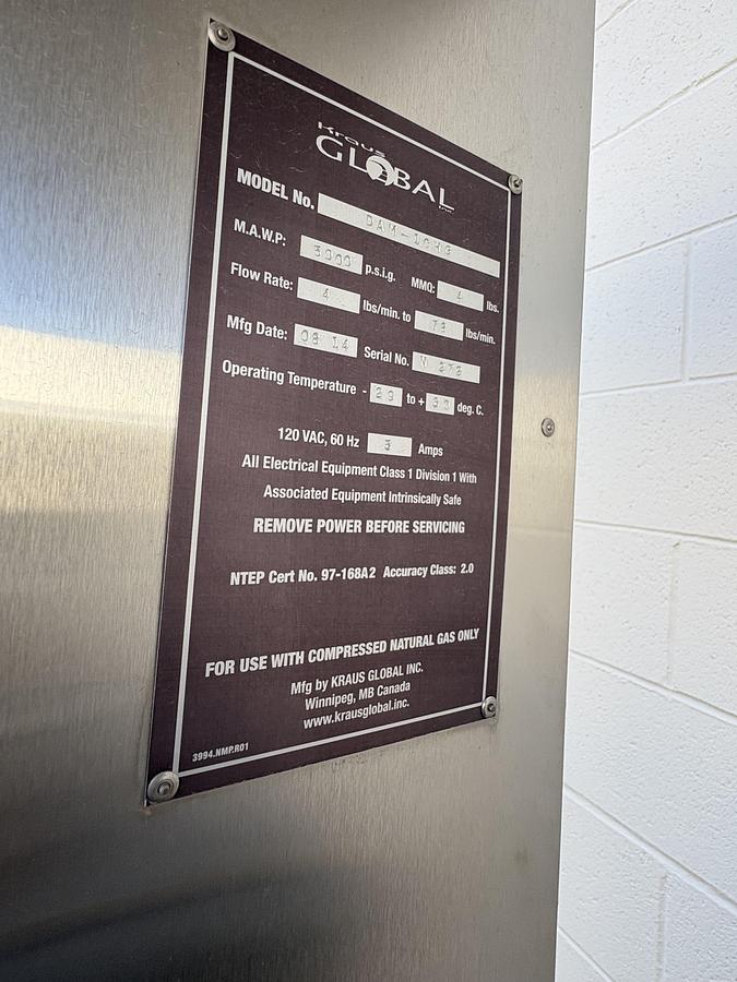 Used Krause 2 hose CNG Dispensers Model DAM 1CHG