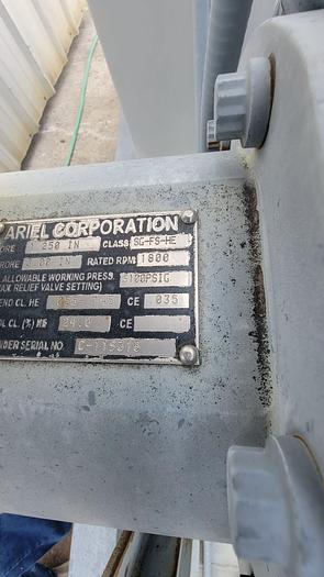 Used Ariel 75 HP 2 stage High Inlet low hours