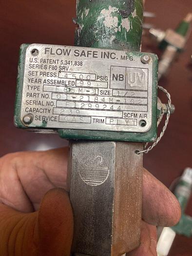 Used Flow Safe 4500 psi 1/2" NPT Pressure relief valve
