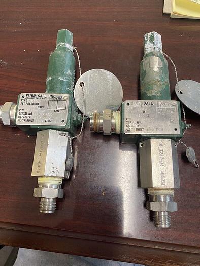 Used Flow Safe 4500 psi 1/2" NPT Pressure relief valve