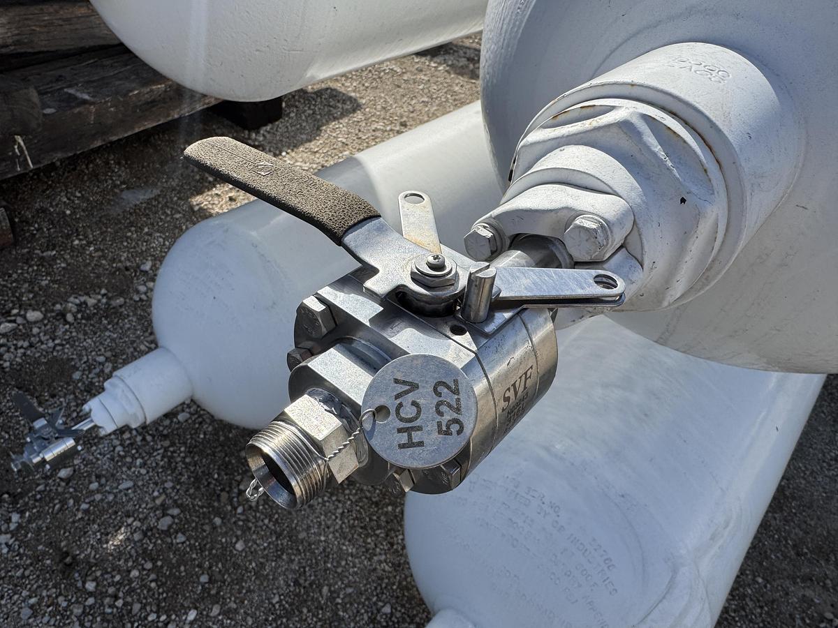 Used CP Industries Quad (4) Pack of 23 foot CNG 5500 PSI Storage