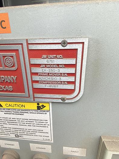 Used Complete CNG Station 4 Ariel 250 HP compressors, 23 Foot Quad Pack Storage ETC Prestine