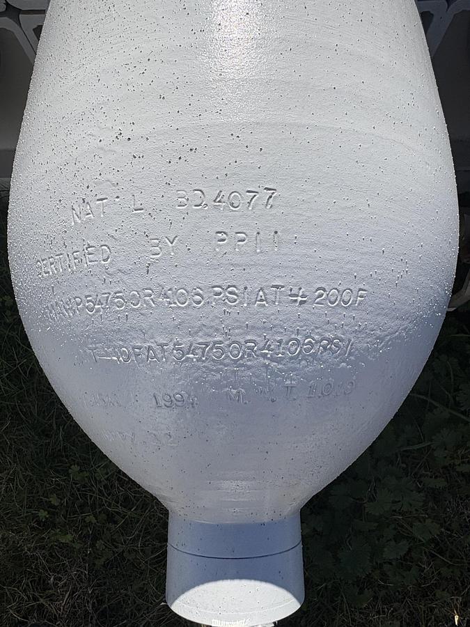 Used CNG Storage Vessel 4 Pack CP Industries 400 GGE 5500 PSI