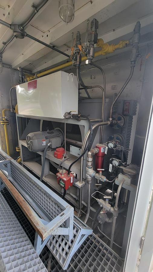 Used Two 4 Stage GE 200 HP CNG Compressors Model H302