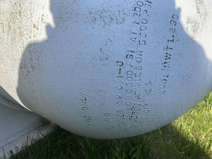 Used 12 Foot CP Industries Tri-Pack (3) CNG Storage Vessel