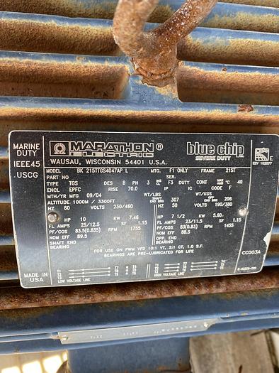 Used 2004 Marathon 10 HP Explosion Proof Severe Duty