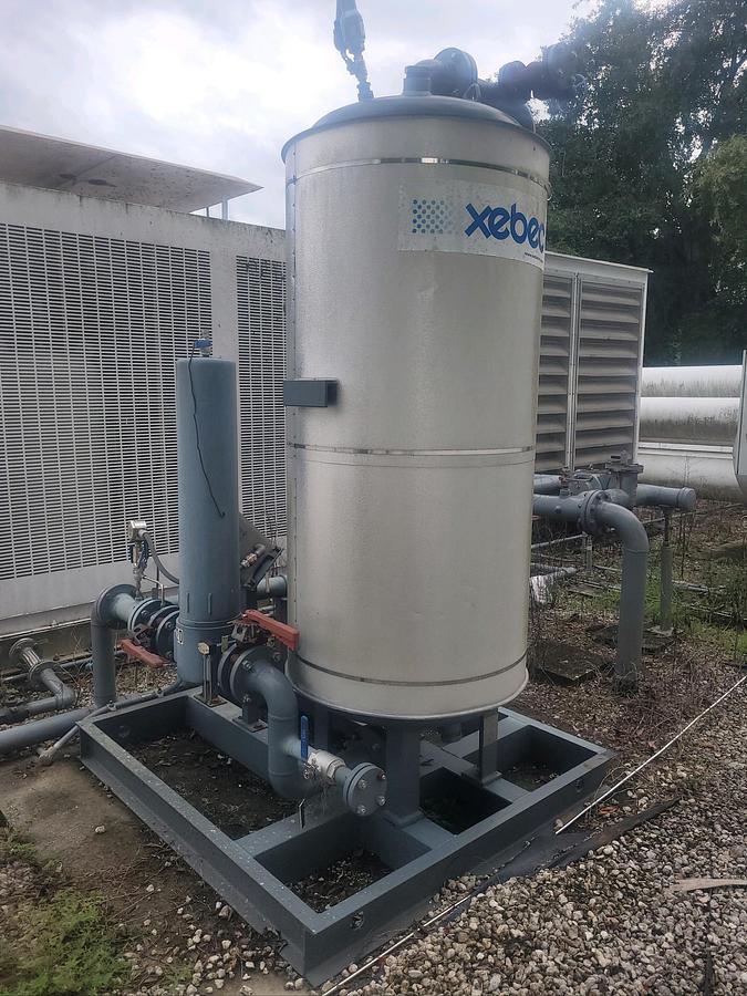 Used Complete CNG Station 185HP Gemini Compressor with 100 hours driven by a Cat 3306 with Great Storage